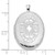 FJC Finejewelers Sterling Silver Rhodium Plated Polished Medallion 26x Oval Locket 31 x 20 mm GQQLS1070T