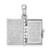 FJC Finejewelers Silver Texture Lords Prayer Bible with Cross Charm 23 x 13 mm GQQC10856GT