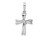 FJC Finejewelers Sterling Silver Rhodium Plated CZ Cross Charm 26 x 13 mm GQQC11150T