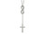 FJC Finejewelers Stainless Steel Cross Infinity Adjust. to 25in Slipon Necklace 25 Inches x 16 mm GQSRN2573Y