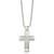 FJC Finejewelers Stainless Steel Ball Polished Cross 22in Necklace 22 Inches x 27 mm GQSRN242022Y
