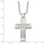 FJC Finejewelers Stainless Steel Ball Polished Cross 22in Necklace 22 Inches x 27 mm GQSRN242022Y