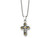 FJC Finejewelers Stainless Steel Ball Black and Yellow IP-plated Cross 22in Necklace 22 Inches x 16 mm GQSRN47222Y