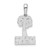 FJC Finejewelers Sterling Silver Rhodium Plated Polished Marco Island Palm Tree Charm 24 x 12 mm GQQC10051T