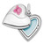 FJC Finejewelers Sterling Silver Enamel Rose Heart Swing Charm Locket 29 mm x 19 mm GQQLS1101T