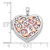 FJC Finejewelers Sterling Silver CZ Rose Rhodium Filigree 18mm Heart Charm Locket 23 mm x 20 mm GQQLS1045T