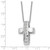 Sentimental Expressions Sterling Silver CZ Good and Perfect Cross 22in Necklace 22 Inches x 18 mm GQQSX726T