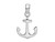 FJC Finejewelers Sterling Silver Rhodium Plated Polished 3D Anchor Charm 31 x 17 mm GQQC9879T