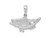 FJC Finejewelers Sterling Silver Rhodium Plated Polished Open Mouth Bass Fish Charm 20 x 23 mm GQQC9858T