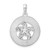 FJC Finejewelers Sterling Silver Rhodium Plated Textured Turks Caicos with Starfish Charm 25 x 18 mm GQQC9891T