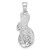 FJC Finejewelers Sterling Silver Rhodium Plated Preciosa Crystal Rabbit Charm 27 x 10 mm GQQC11019T