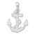 FJC Finejewelers Sterling Silver Rhodium Plated Polished Anchor with Rope Charm 23 x 15 mm GQQC10329T