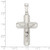 FJC Finejewelers Sterling Silver Polished with Side Lines Crucifix Charm 47 x 23 mm GQQC11178T