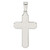 FJC Finejewelers Sterling Silver Polished with Side Lines Crucifix Charm 47 x 23 mm GQQC11178T