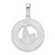 FJC Finejewelers Sterling Silver Rhodium Plated Enamel Traverse CityMI with Wine Charm 26 x 18 mm GQQC10690T