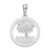 FJC Finejewelers Sterling Silver d Jamaica with Palm Tree Cut-out Disc Charm 26 x 18 mm GQQC10211T