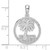 FJC Finejewelers Sterling Silver d Jamaica with Palm Tree Cut-out Disc Charm 26 x 18 mm GQQC10211T