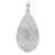 FJC Finejewelers Sterling Silver Rhodium Plated Polished and Bright Cut Leaf Charm 38 x 19 mm GQQP5443T