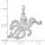 FJC Finejewelers Sterling Silver Rhodium Plated Polished Textured Octopus Charm 27 x 27 mm GQQC9988T
