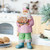 16.5" Pink and Brown Pastel Gingerbread Chef Christmas Figurine