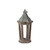 Park Hill Collection Wood And Galvanized Metal Lantern In Stained Wood ELW16001