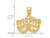 14K Yellow Gold Comedy Tragedy Charm Pendant (No Chain)