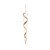 Set of 12 Gold Glass Christmas Icicle Ornaments 9.5"