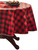 Holiday Time Red & Black Buffalo Plaid Check Vinyl Tablecloth, 70 Round Table
