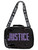 Justice Sport Black & Purple Sequin Insulated Lunch Box Lunch Bag Tote, Lunchbox