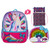 Jojo Siwa Rainbow Backpack & Lunch Box 5 Piece Set, School Bookbag