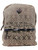 Bongo Geomtric Brown & Cream Tribal Print Backpack, School Travel Fashion Bag