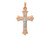 FJC Finejewelers 14 kt Two Tone Gold Hollow Crucifix Charm 28 x 18 mm GQXR1236C