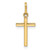 FJC Finejewelers 14 kt Yellow Gold Polished Cross Charm 21 mm GQXR1411A