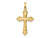 FJC Finejewelers 14 kt Yellow Gold Hollow Polished Fleur de Lis Cross 36 x 19 mm GQXR1820A