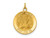 FJC Finejewelers 14 kt Yellow Gold Saint Andrew Medal Charm 20 x 15 mm GQXR411A