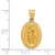 FJC Finejewelers 14 kt Yellow Gold Polished and Satin St Joseph Medal Hollow Charm 26 x 13 mm GQXR1344A