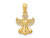 FJC Finejewelers 14 kt Yellow Gold Polished Angel Charm 20 x 11 mm GQXR918A
