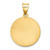 FJC Finejewelers 14 kt Yellow Gold Polished and Satin St Florian Medal Hollow Charm 26 x 18 mm GQXR1317A
