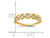 14K Yellow Gold Polished Bead Pattern Wedding Band Ring