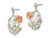 Lab-Created Opal Flower Earrings in Sterling Silver