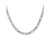 FJC Finejewelers 14 kt White Gold Flat Figaro Chain 18 Inches x 5 mm GQ130218B