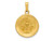 FJC Finejewelers 14 kt Yellow Gold Polished and Satin Holy Communion Medal Hollow Charm 17 x 15 mm GQXR1390A