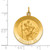 FJC Finejewelers 14 kt Yellow Gold Solid Polished/Satin Medium Round St. Christopher Medal 30 x 23 mm GQXR1793A