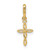 FJC Finejewelers 14 kt Yellow Gold CZ Textured Cross Charm 6 mm GQYC1499A