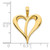 FJC Finejewelers 14 kt Yellow Gold Open Heart Charm 17 mm GQD5065A