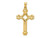 FJC Finejewelers 14 kt Yellow Gold Polished Fancy Cross Charm 44 x 24 mm GQXR1583A