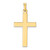 FJC Finejewelers 14 kt Yellow Gold Hollow Cross Charm 33 x 11 mm GQXR239A