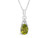 FJC Finejewelers 10k White Gold 8x6mm Oval Peridot Pendant Necklace P1067808AF