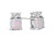 FJC Finejewelers 10k White Gold 6mm Cushion-Cut Created Opal with White Topaz Earrings E1056709AF