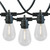 48 Foot LED Filament S14 Suspended Edison Outdoor Market Patio String Lights